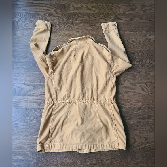 Free People Brown Utility Jacket with Button Details Sz.S/P - Picture 4 of 10